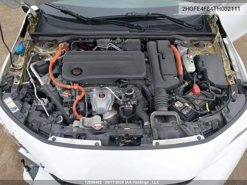 2026 HONDA CIVIC VIN 2HGFE4F84TH002111 — фото 10