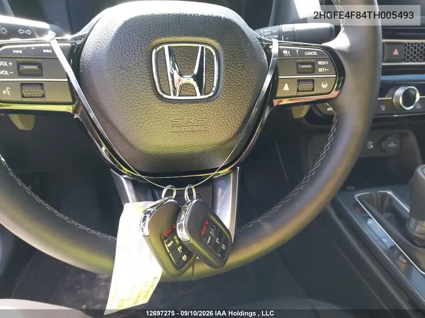 2026 HONDA CIVIC VIN 2HGFE4F84TH005493 — фото 11