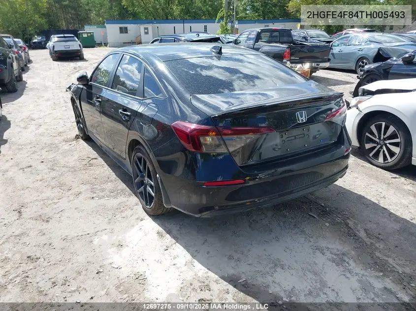 2026 HONDA CIVIC VIN 2HGFE4F84TH005493 — фото 3