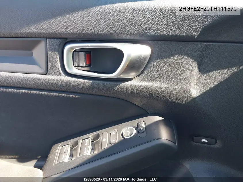 2026 HONDA CIVIC VIN 2HGFE2F20TH111570 — фото 18