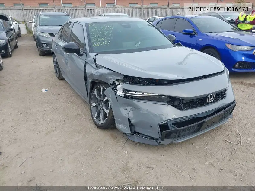 HONDA CIVIC 2026, VIN 2HGFE4F89TH016473