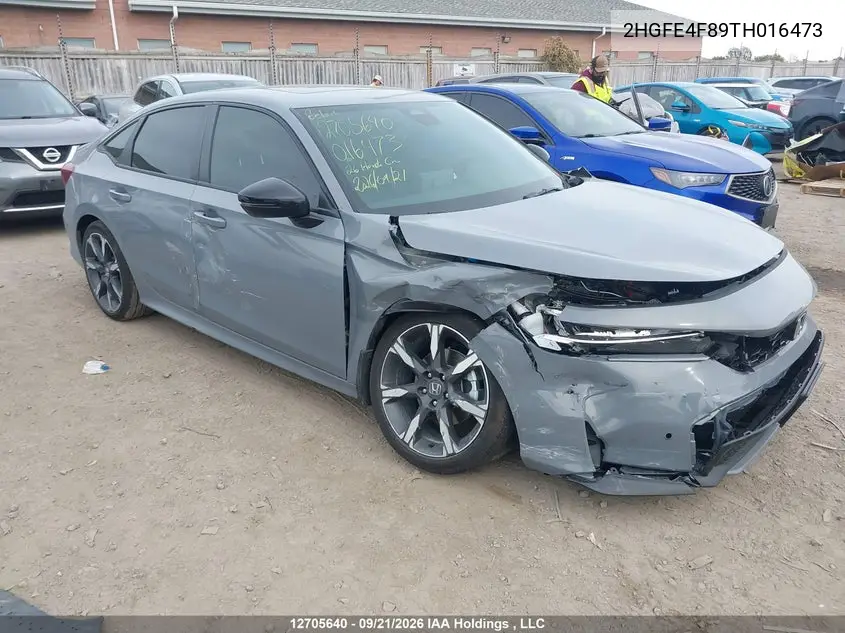 2026 HONDA CIVIC VIN 2HGFE4F89TH016473 — фото 14