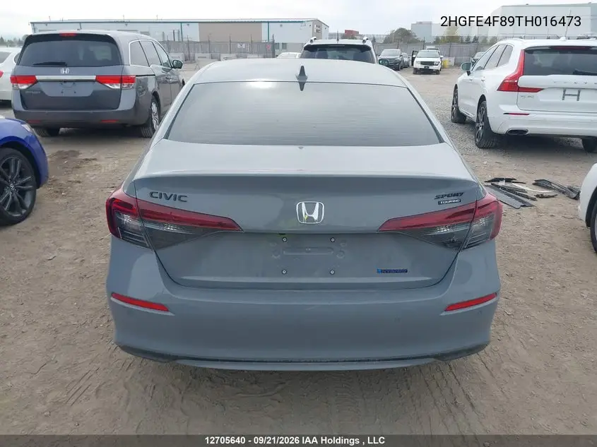 2026 HONDA CIVIC VIN 2HGFE4F89TH016473 — фото 17
