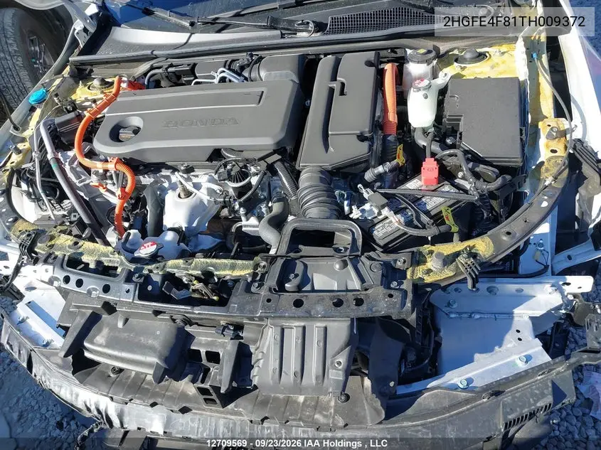 2026 HONDA CIVIC VIN 2HGFE4F81TH009372 — фото 10