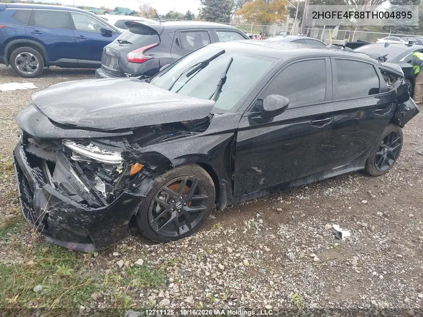 2026 HONDA CIVIC VIN 2HGFE4F88TH004895 — фото 2