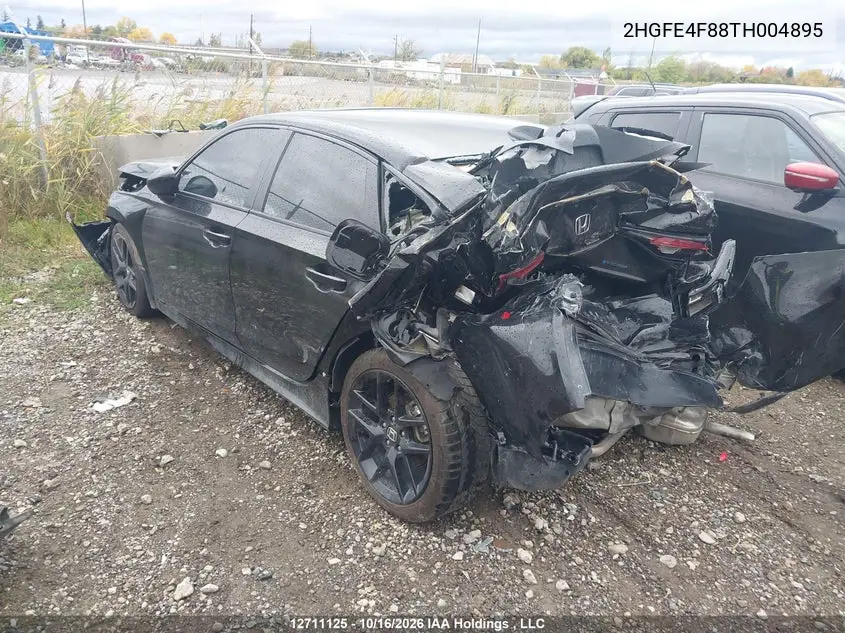 2026 HONDA CIVIC VIN 2HGFE4F88TH004895 — фото 3