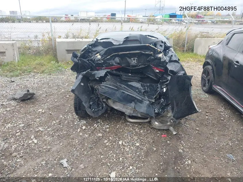 2026 HONDA CIVIC VIN 2HGFE4F88TH004895 — фото 6