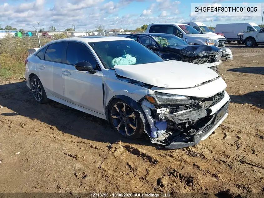 HONDA CIVIC 2026, VIN 2HGFE4F80TH001005