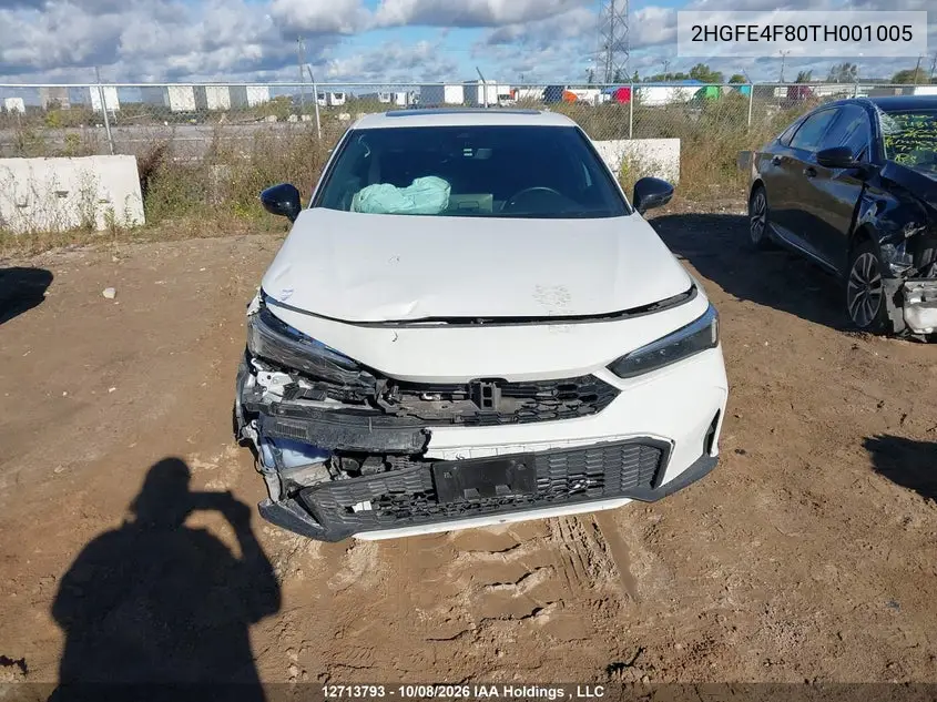 2026 HONDA CIVIC VIN 2HGFE4F80TH001005 — фото 11