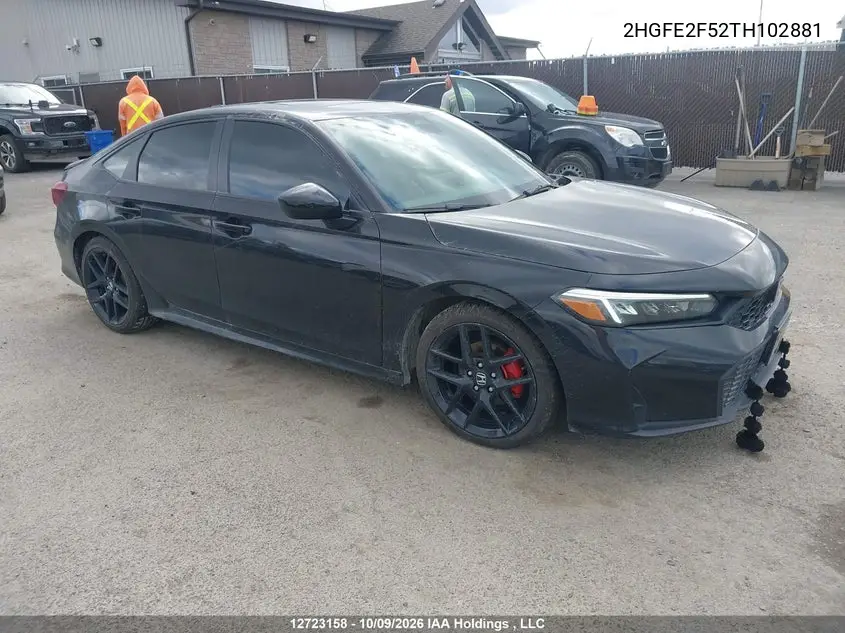 HONDA CIVIC 2026, VIN 2HGFE2F52TH102881