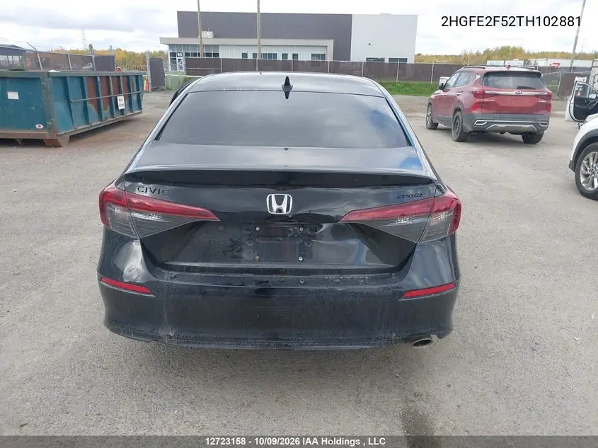 2026 HONDA CIVIC VIN 2HGFE2F52TH102881 — фото 16
