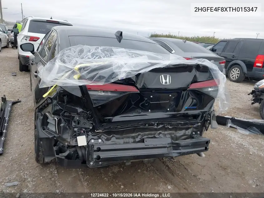 2026 HONDA CIVIC VIN 2HGFE4F8XTH015347 — фото 16
