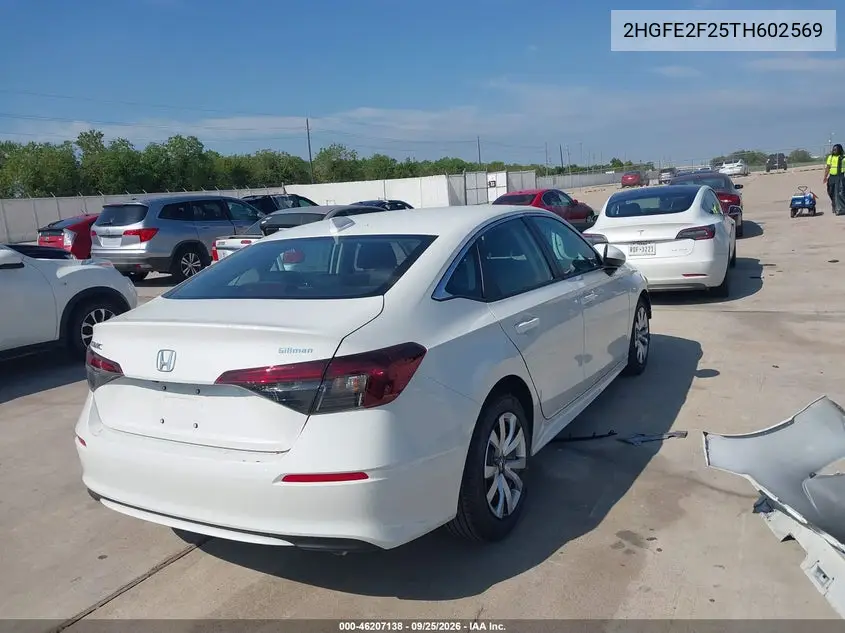 2026 HONDA CIVIC VIN 2HGFE2F25TH602569 — фото 4
