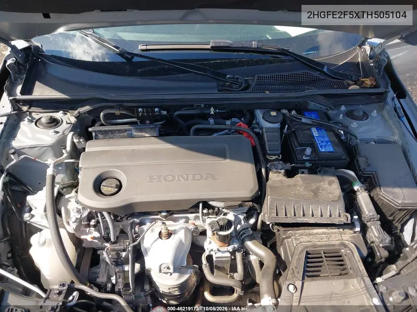 2026 HONDA CIVIC VIN 2HGFE2F5XTH505104 — фото 10