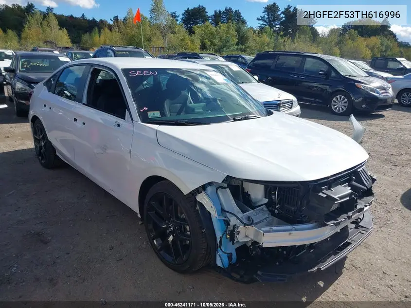 HONDA CIVIC 2026, VIN 2HGFE2F53TH616996