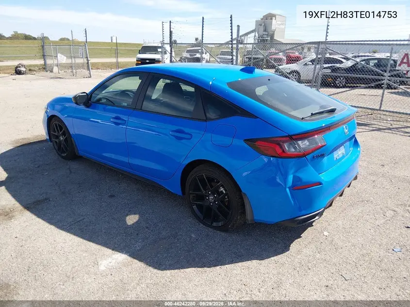 2026 HONDA CIVIC VIN 19XFL2H83TE014753 — фото 3