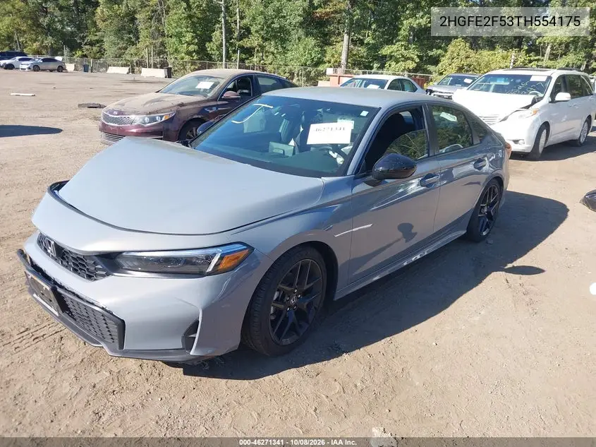 2026 HONDA CIVIC VIN 2HGFE2F53TH554175 — фото 2