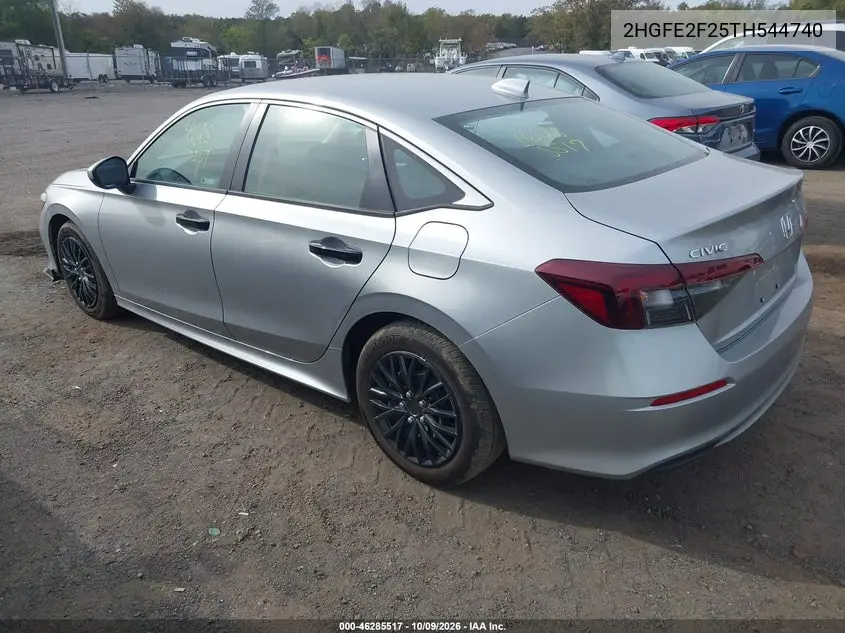 2026 HONDA CIVIC VIN 2HGFE2F25TH544740 — фото 3