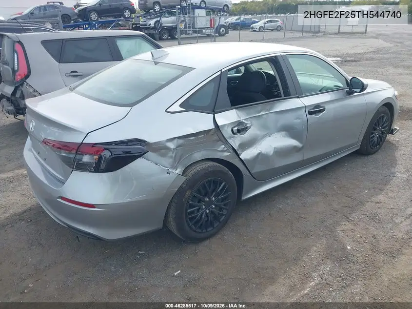 2026 HONDA CIVIC VIN 2HGFE2F25TH544740 — фото 4