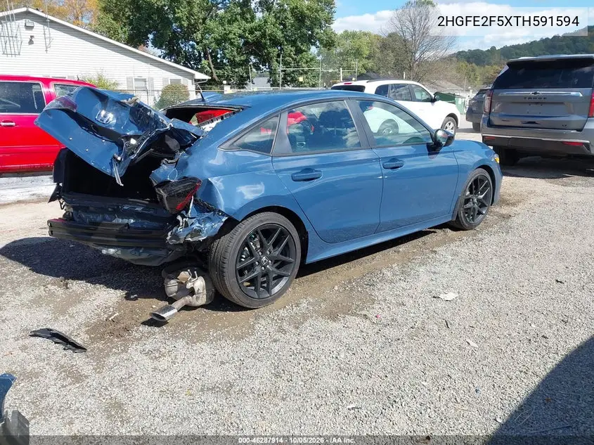 2026 HONDA CIVIC VIN 2HGFE2F5XTH591594 — фото 4