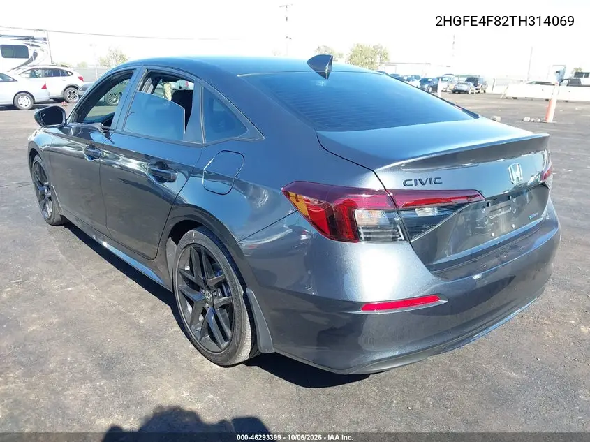 2026 HONDA CIVIC VIN 2HGFE4F82TH314069 — фото 3