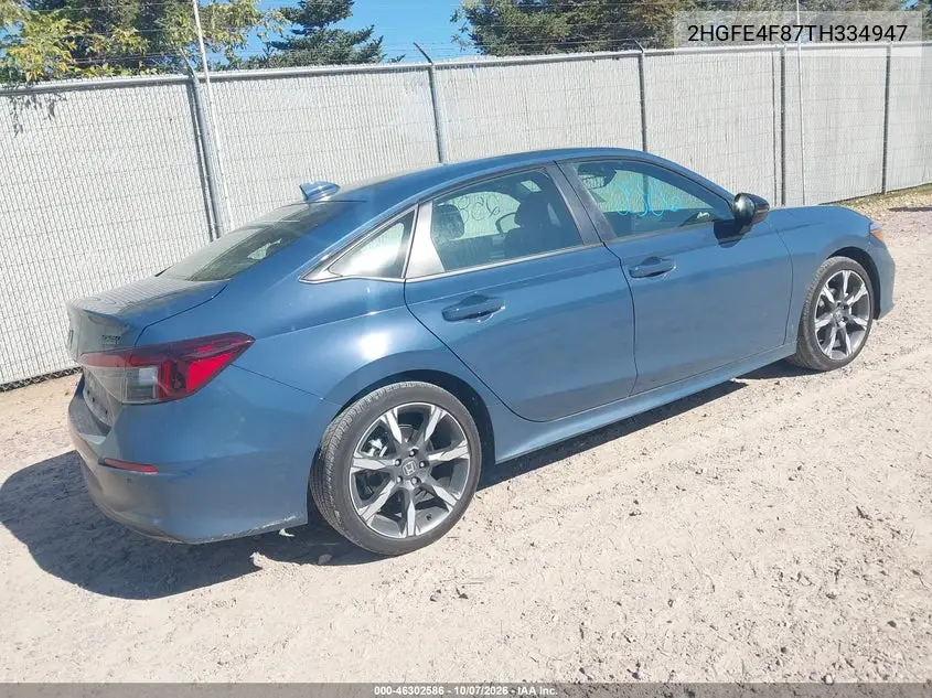 2026 HONDA CIVIC VIN 2HGFE4F87TH334947 — фото 4