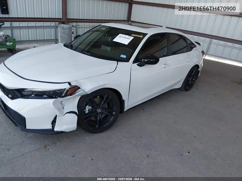 2026 HONDA CIVIC VIN 2HGFE1E56TH470900 — фото 2