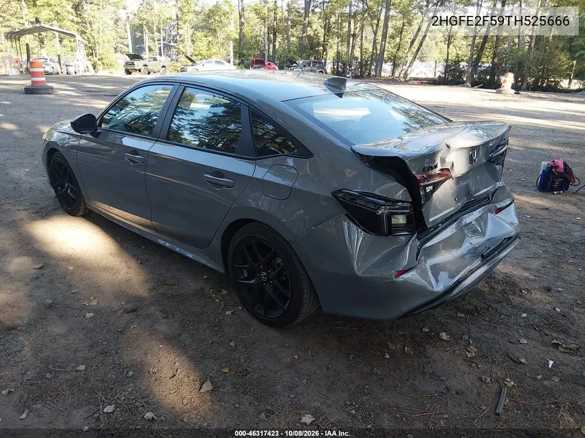 2026 HONDA CIVIC VIN 2HGFE2F59TH525666 — фото 3