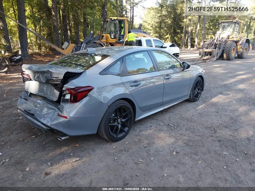 2026 HONDA CIVIC VIN 2HGFE2F59TH525666 — фото 4