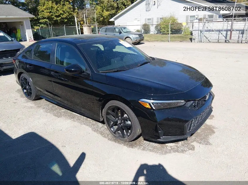 HONDA CIVIC 2026, VIN 2HGFE2F58T8608702