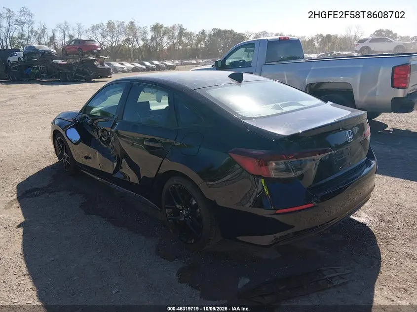 2026 HONDA CIVIC VIN 2HGFE2F58T8608702 — фото 3