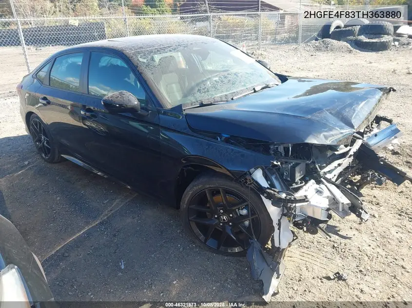HONDA CIVIC 2026, VIN 2HGFE4F83TH363880