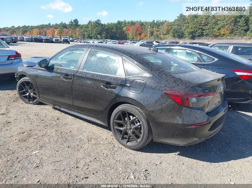 2026 HONDA CIVIC VIN 2HGFE4F83TH363880 — фото 3