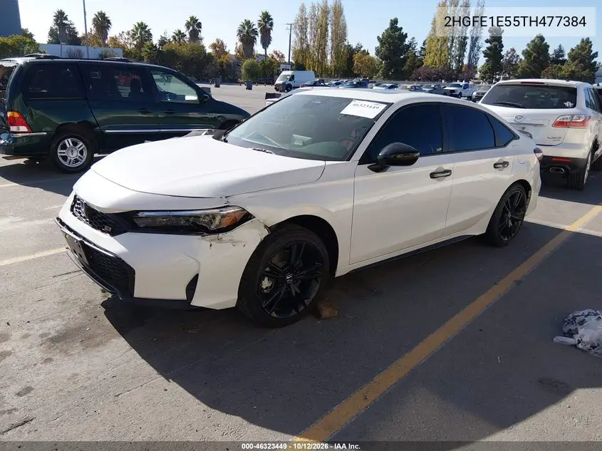 2026 HONDA CIVIC VIN 2HGFE1E55TH477384 — фото 2