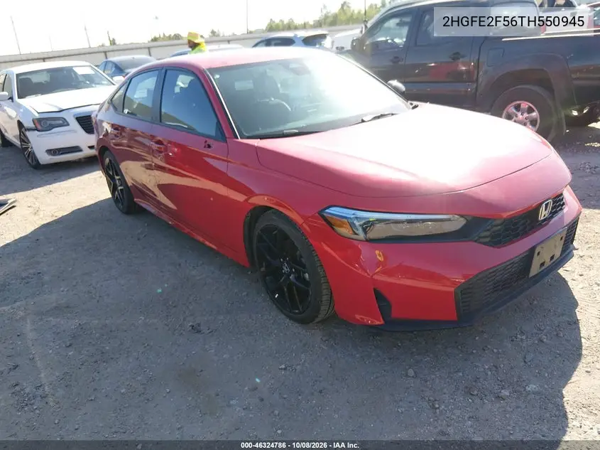 HONDA CIVIC 2026, VIN 2HGFE2F56TH550945