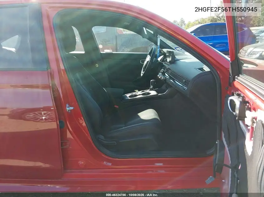 2026 HONDA CIVIC VIN 2HGFE2F56TH550945 — фото 5