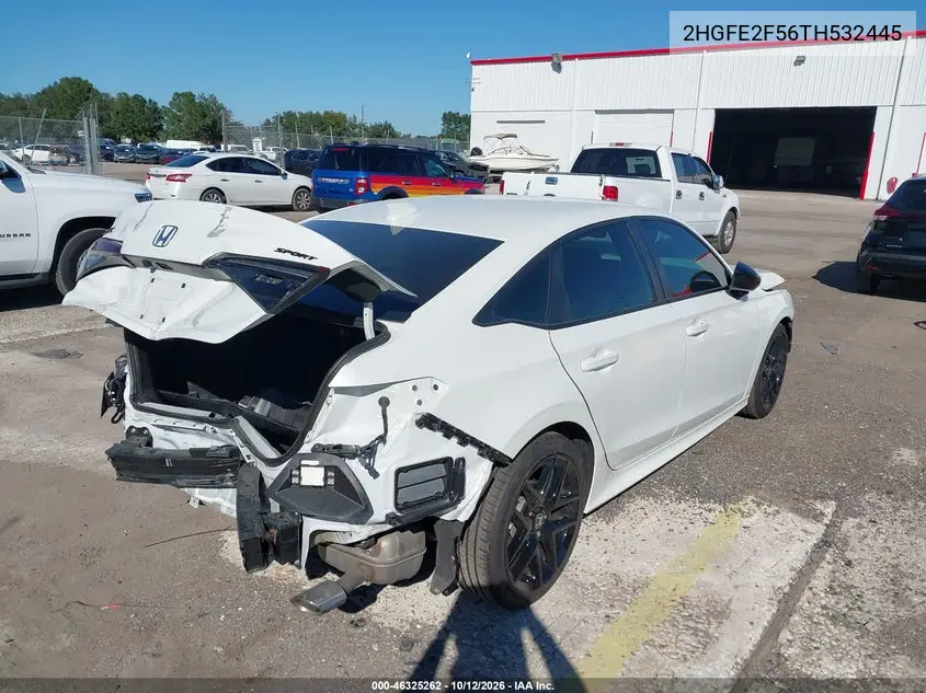 2026 HONDA CIVIC VIN 2HGFE2F56TH532445 — фото 4