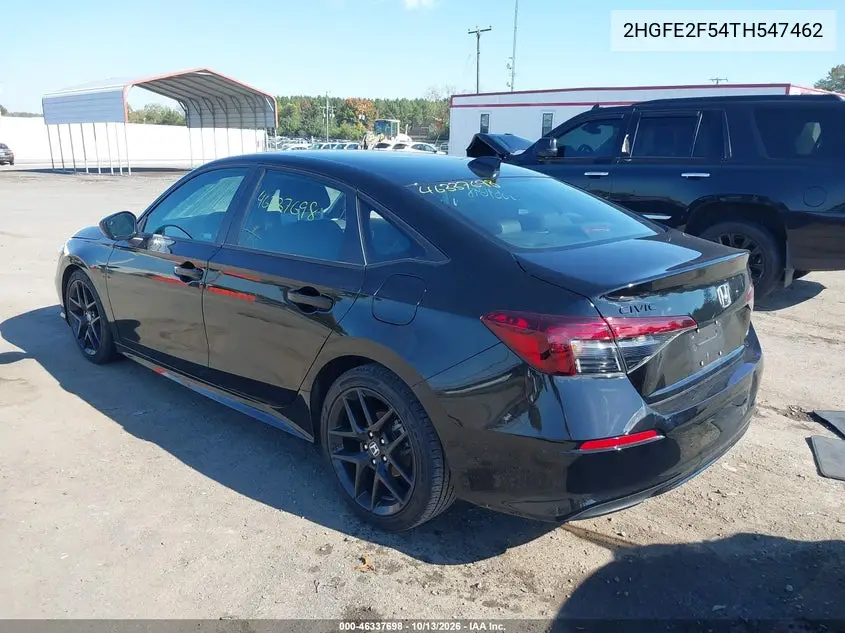 2026 HONDA CIVIC VIN 2HGFE2F54TH547462 — фото 3