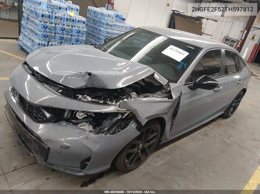 2026 HONDA CIVIC VIN 2HGFE2F52TH597812 — фото 2