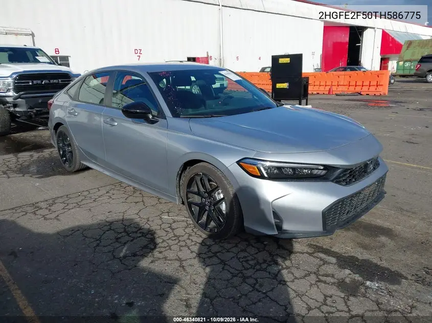 HONDA CIVIC 2026, VIN 2HGFE2F50TH586775