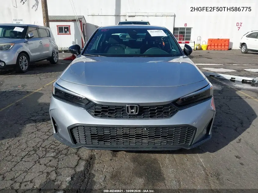 2026 HONDA CIVIC VIN 2HGFE2F50TH586775 — фото 13
