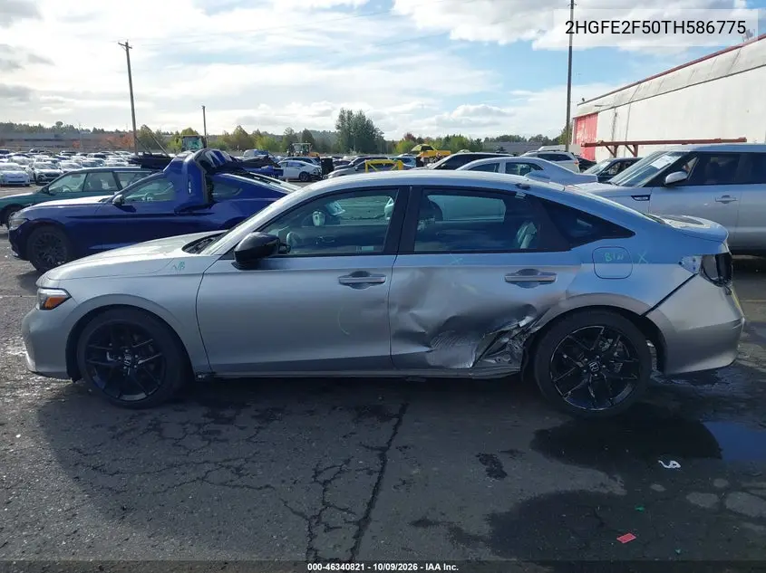 2026 HONDA CIVIC VIN 2HGFE2F50TH586775 — фото 15