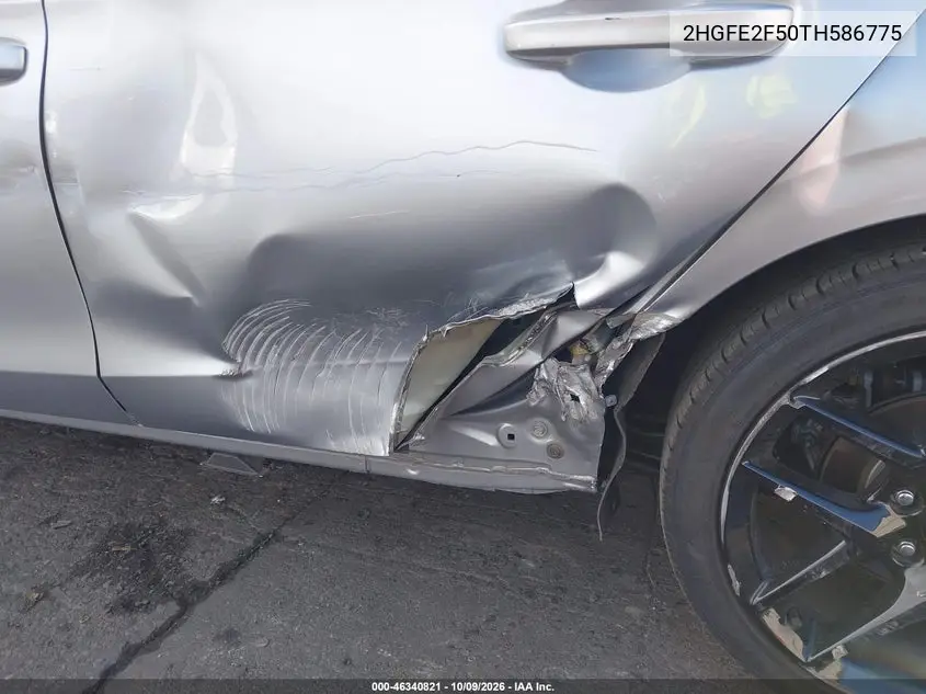 2026 HONDA CIVIC VIN 2HGFE2F50TH586775 — фото 6