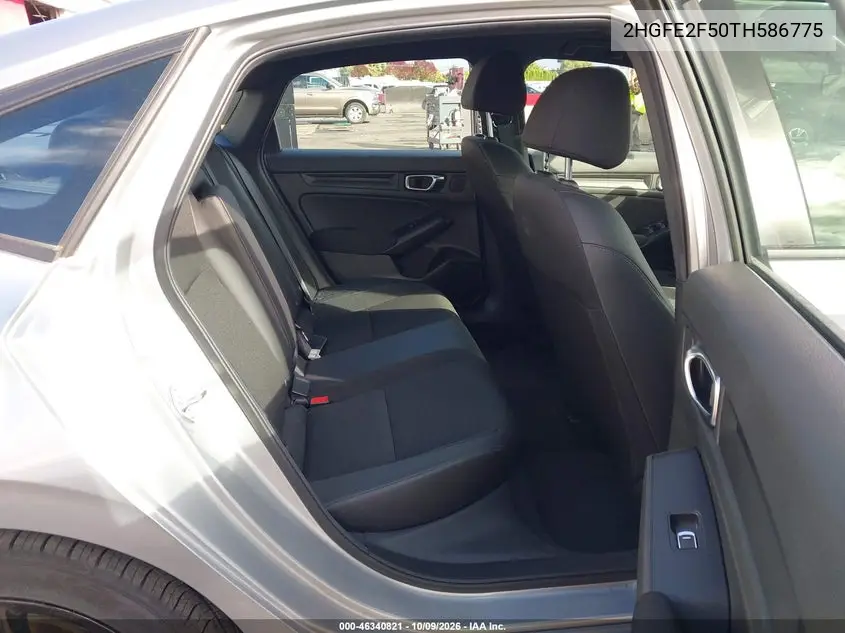 2026 HONDA CIVIC VIN 2HGFE2F50TH586775 — фото 8
