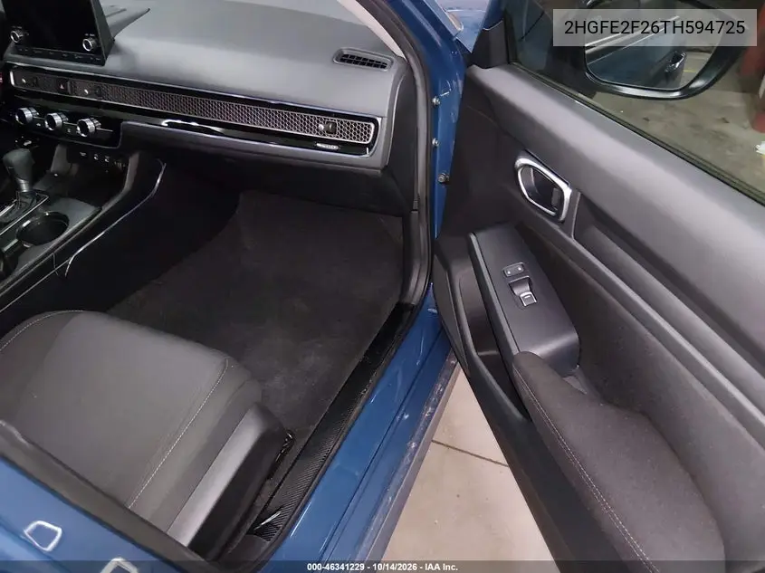 2026 HONDA CIVIC VIN 2HGFE2F26TH594725 — фото 5