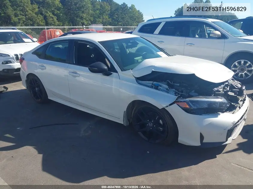 HONDA CIVIC 2026, VIN 2HGFE2F53TH596829
