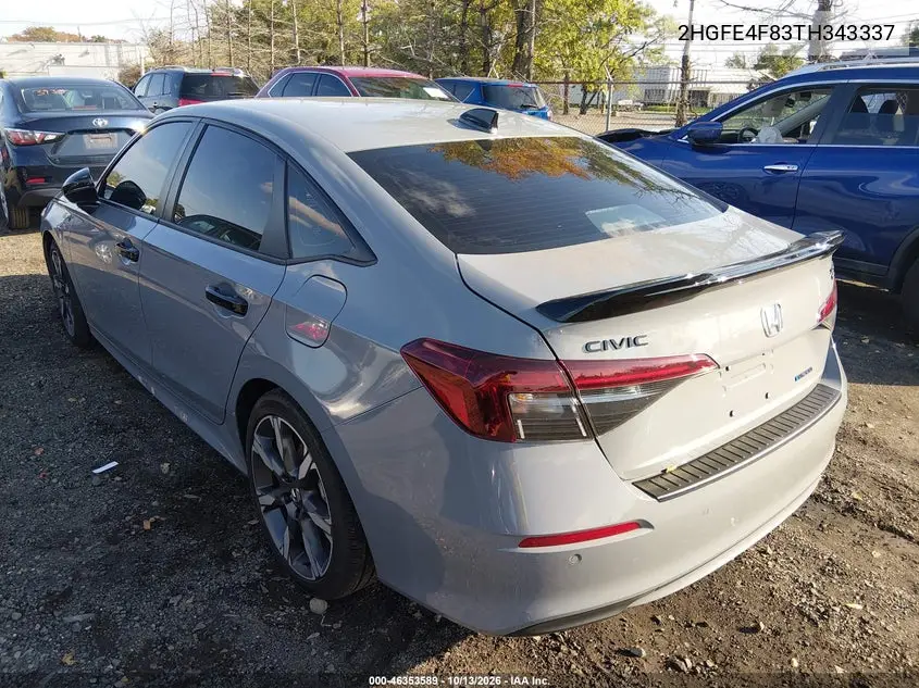 2026 HONDA CIVIC VIN 2HGFE4F83TH343337 — фото 3