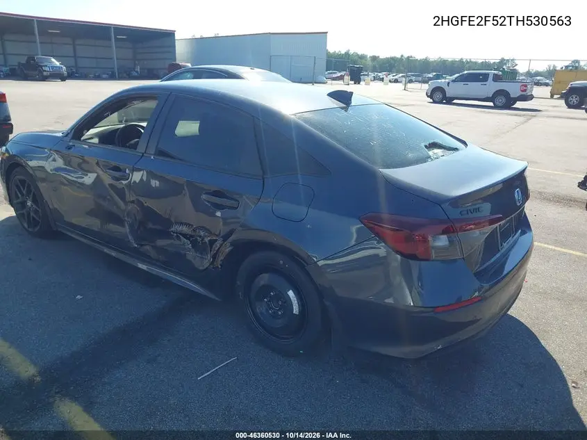 2026 HONDA CIVIC VIN 2HGFE2F52TH530563 — фото 3