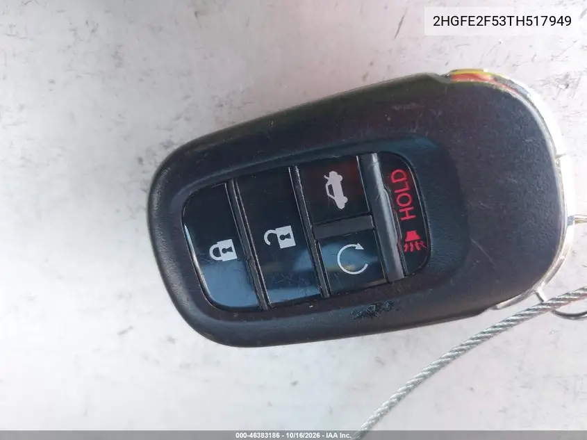 2026 HONDA CIVIC VIN 2HGFE2F53TH517949 — фото 11