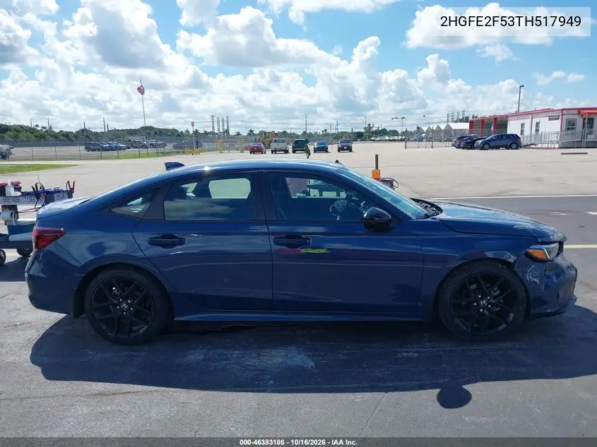 2026 HONDA CIVIC VIN 2HGFE2F53TH517949 — фото 13